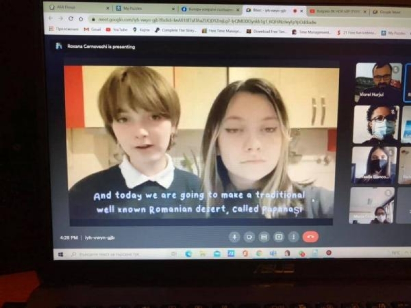 СУ „Николай Катранов“ бе домакин на международна онлайн среща по проект „Да споделим нашето културно наследство“