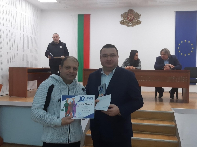Стефан Петков е спортист номер 1 на Община Свищов за 2021 година 